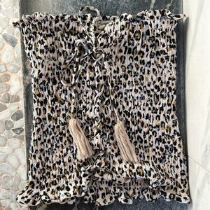 Gimmicks Cheetah Print Tube Top I Medium I Super Cute!